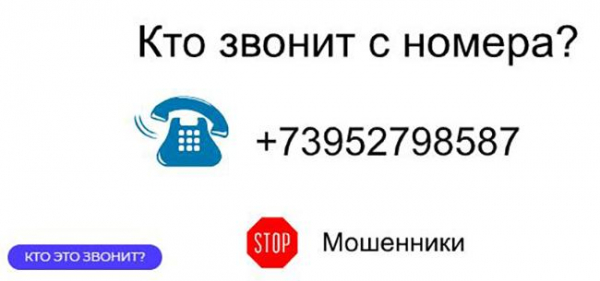 Кто звонил 73952798587?